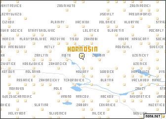 map of Hornosín