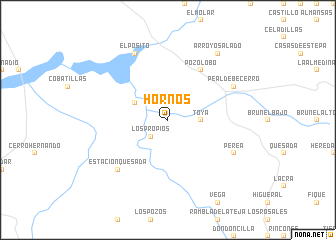 map of Hornos