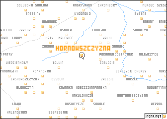 map of Hornowszczyzna