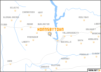 map of Hornsbytown