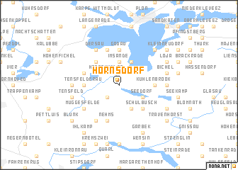 map of Hornsdorf