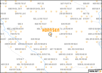 map of Hornsen