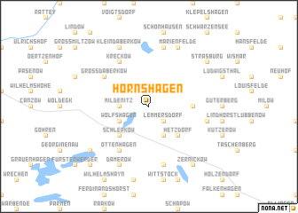 map of Hornshagen