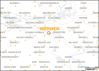 map of Hörnsheim