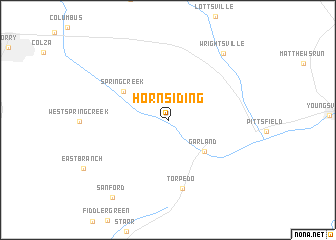 map of Horn Siding