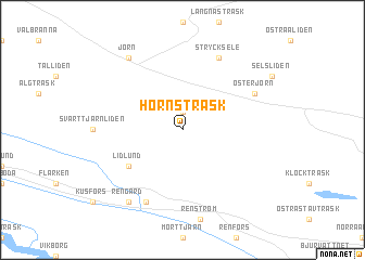 map of Hornsträsk