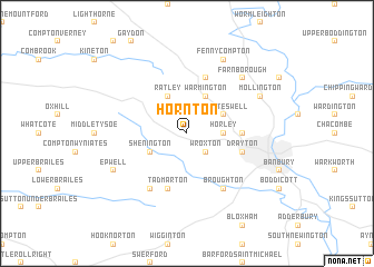 map of Hornton