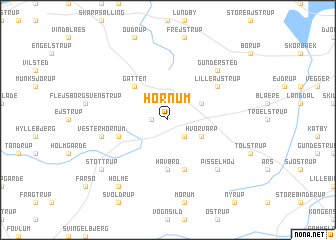 map of Hornum