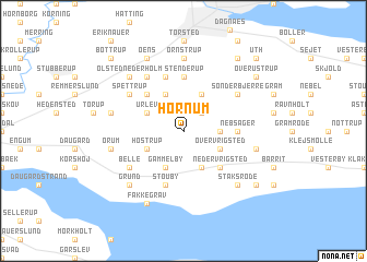 map of Hornum