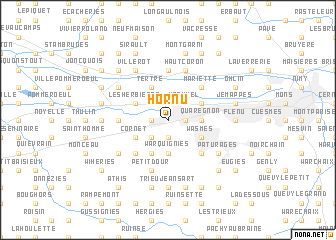 map of Hornu