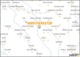 map of Horný Kerestúr