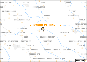 map of Horný Madéréti Majer