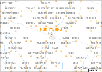 map of Horný Ohaj