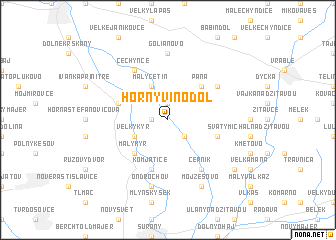 map of Horný Vinodol