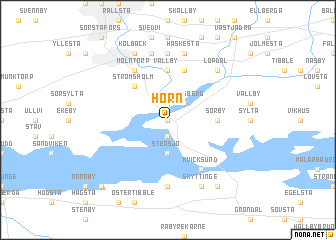 map of Horn