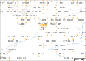 map of Horn