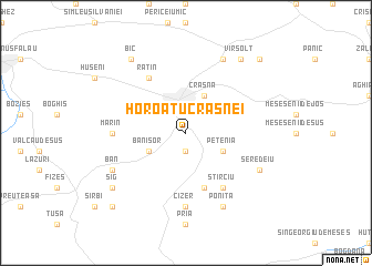 map of Horoatu Crasnei