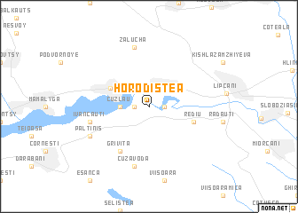 map of Horodiştea