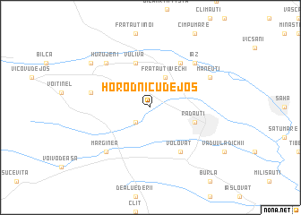 map of Horodnicu de Jos