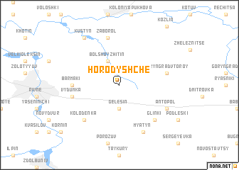 map of Horodyshche