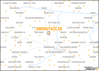 map of Horodyszcze