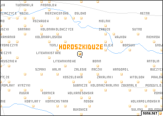 map of Horoszki Duże