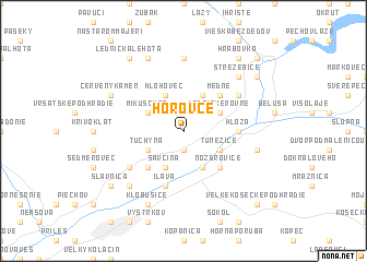 map of Horovce