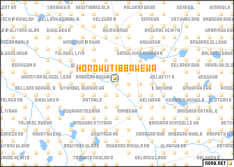 map of Horowutibbawewa