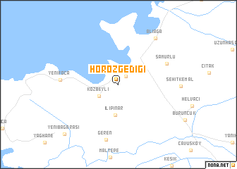 map of Horozgediği