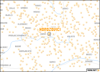 map of Horozovići