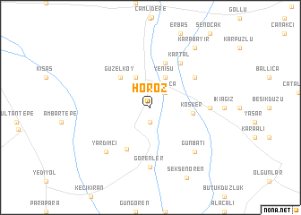 map of Horoz