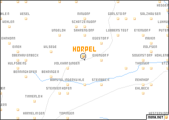 map of Hörpel