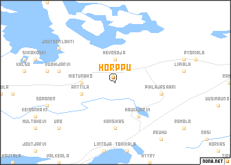 map of Horppu