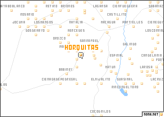 map of Horquitas