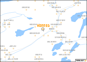 map of Horred