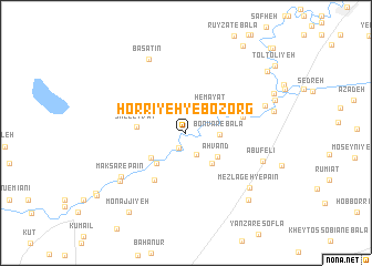 map of Ḩorrīyeh-ye Bozorg