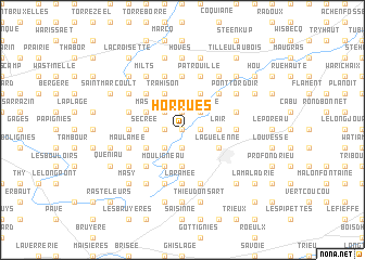 map of Horrues