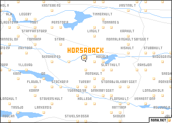 map of Horsabäck