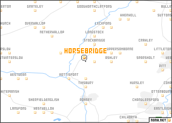 map of Horsebridge