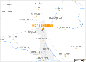 map of Horseheads