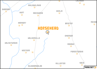 map of Horsehead