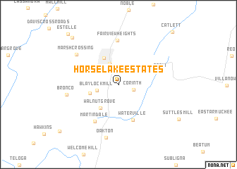 map of Horse Lake Estates