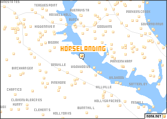 map of Horse Landing