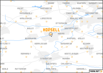 map of Horsell