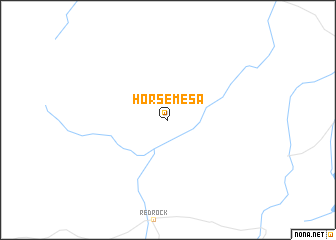 map of Horse Mesa