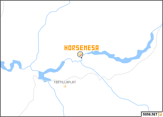 map of Horse Mesa