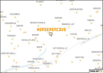 map of Horsepen Cove