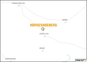 map of Horseshoe Bend