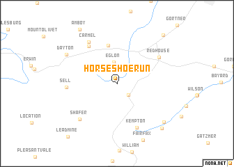 map of Horse Shoe Run