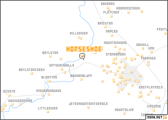 map of Horse Shoe